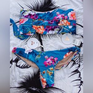 PQ Swim Floral Blue Bikini